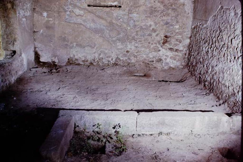 II.5.5 Pompeii. 1966. Looking towards west side of room where wine was made.   Photo by Stanley A. Jashemski.
Source: The Wilhelmina and Stanley A. Jashemski archive in the University of Maryland Library, Special Collections (See collection page) and made available under the Creative Commons Attribution-Non Commercial License v.4. See Licence and use details.
J66f0400