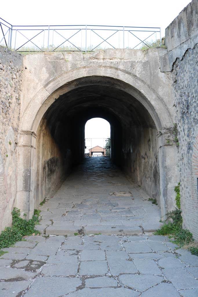 II.6 Pompeii. December 2018. 
Looking north through the north entrance corridor. Photo courtesy of Aude Durand.