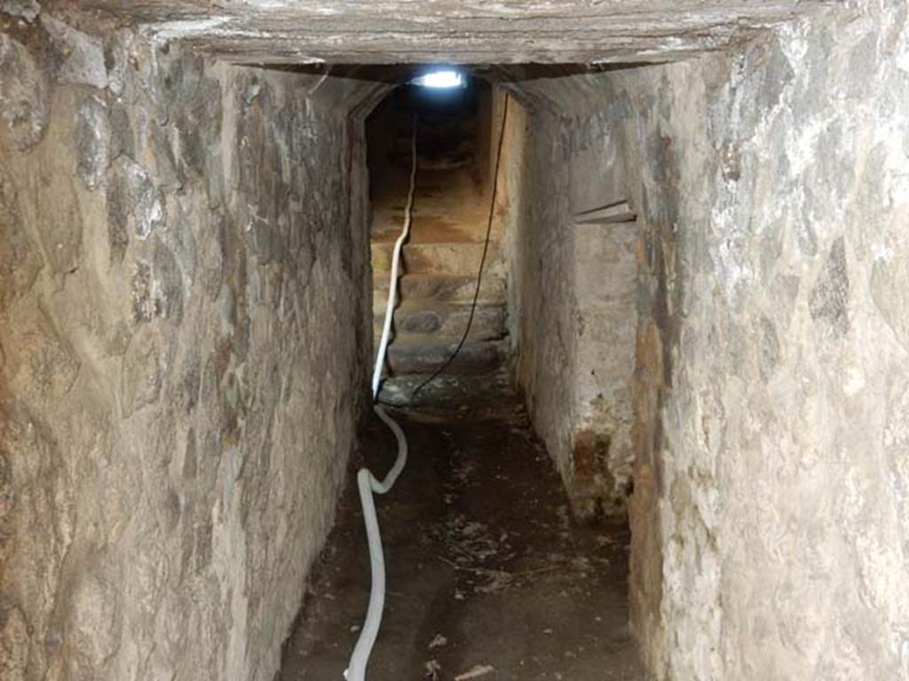 II.6 Pompeii. May 2016. Looking west from arena into tunnel leading to outside of the Amphitheatre. 
Photo courtesy of Buzz Ferebee.