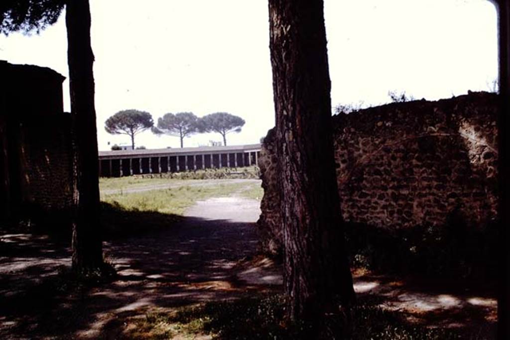 II.7.4 Pompeii. 1964. Looking south-west through entrance. Photo by Stanley A. Jashemski.
Source: The Wilhelmina and Stanley A. Jashemski archive in the University of Maryland Library, Special Collections (See collection page) and made available under the Creative Commons Attribution-Non Commercial License v.4. See Licence and use details.
J64f1125