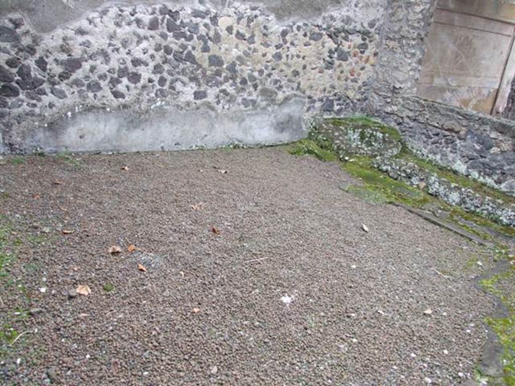 II.8.5 Pompeii. December 2007. Looking south-west in area on south side behind the room with the large window.