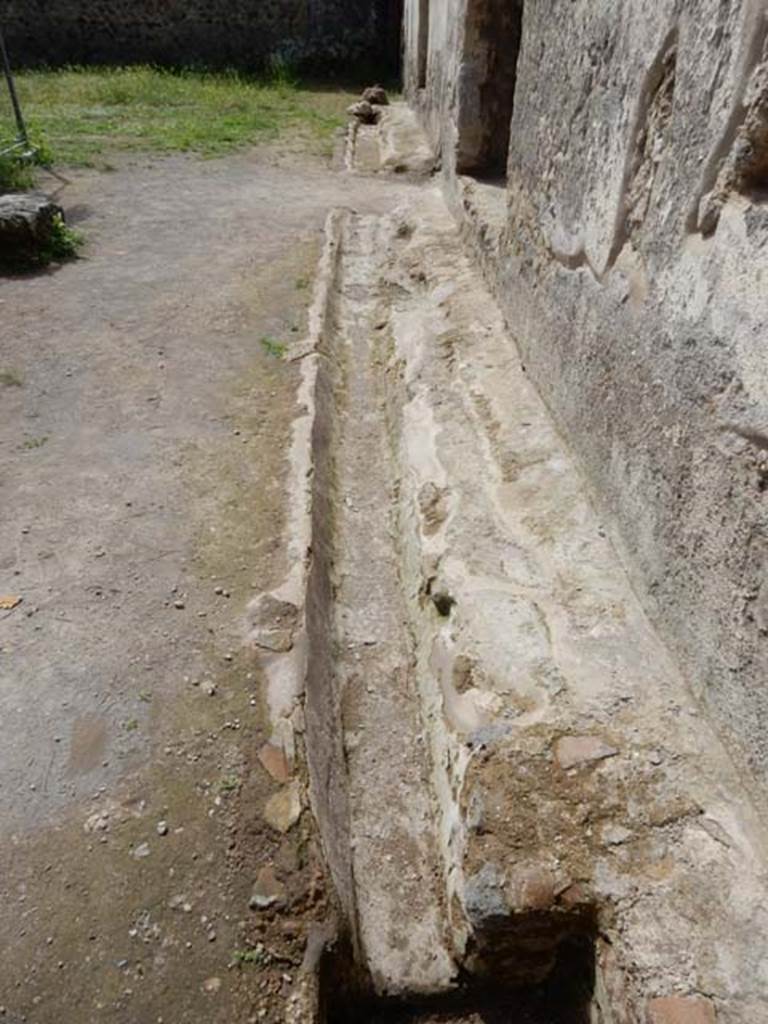 II.9.4, Pompeii. May 2018. Looking south along gutter from north end.
Photo courtesy of Buzz Ferebee.