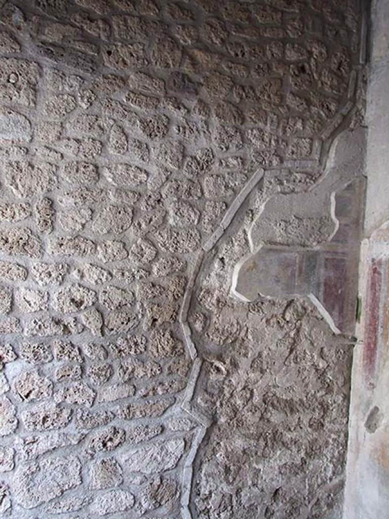 III.2.1 Pompeii. March 2009. Room 4, south-west corner of cubiculum.