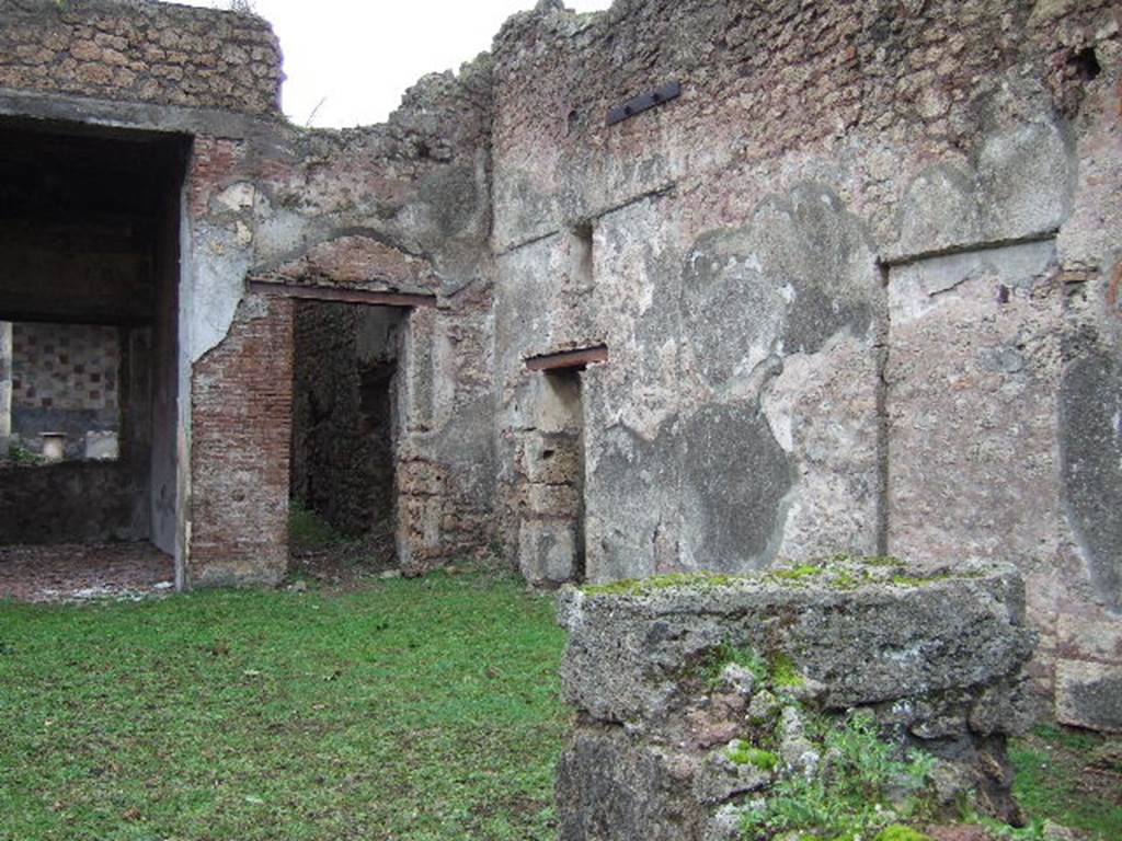 III.2.1 Pompeii. December 2005. Rooms on east side of atrium.