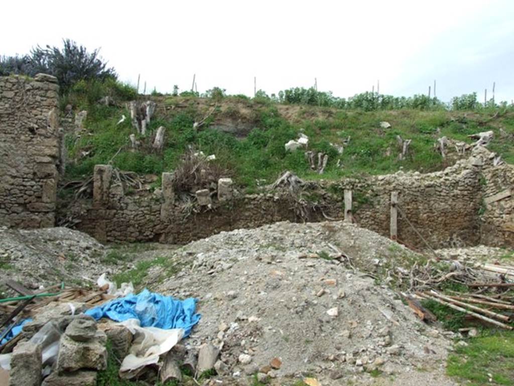 III.4.3  Pompeii. March 2009. North wall of garden.