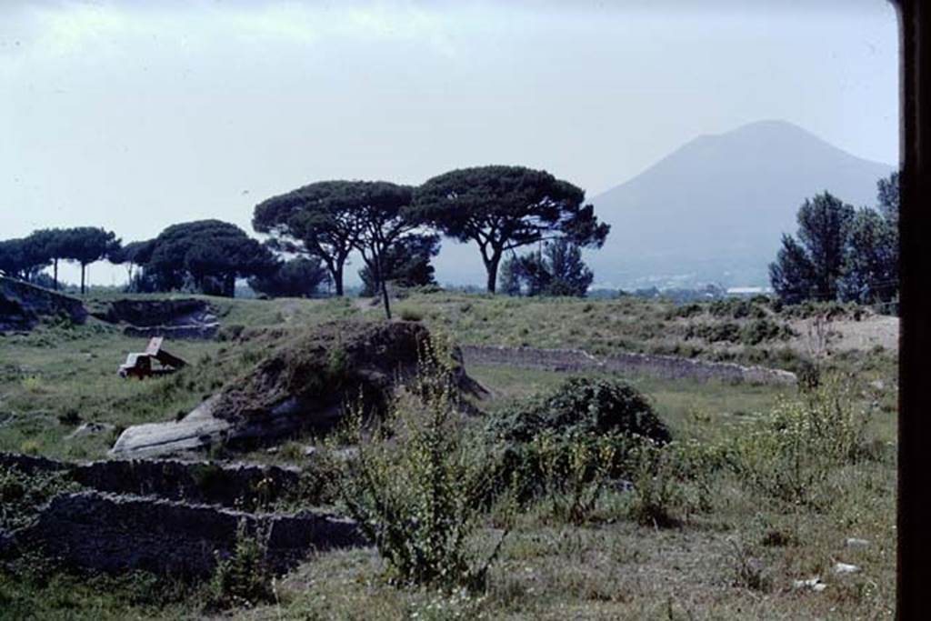 III.7 Pompeii, 1968. Looking north-west from 11.5, across site of III.7. Photo by Stanley A. Jashemski.
Source: The Wilhelmina and Stanley A. Jashemski archive in the University of Maryland Library, Special Collections (See collection page) and made available under the Creative Commons Attribution-Non Commercial License v.4. See Licence and use details.
J68f0139