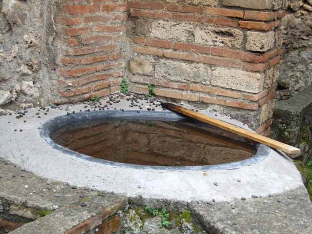 V.1.4 Pompeii. May 2010. Large water basin in north-west corner.