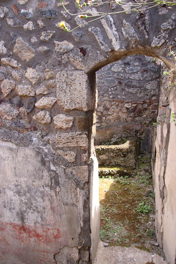 V.1.7 Pompeii. May 2024. 
Room 19, looking south through doorway into room 20, caldarium. Photo courtesy of Klaus Heese.