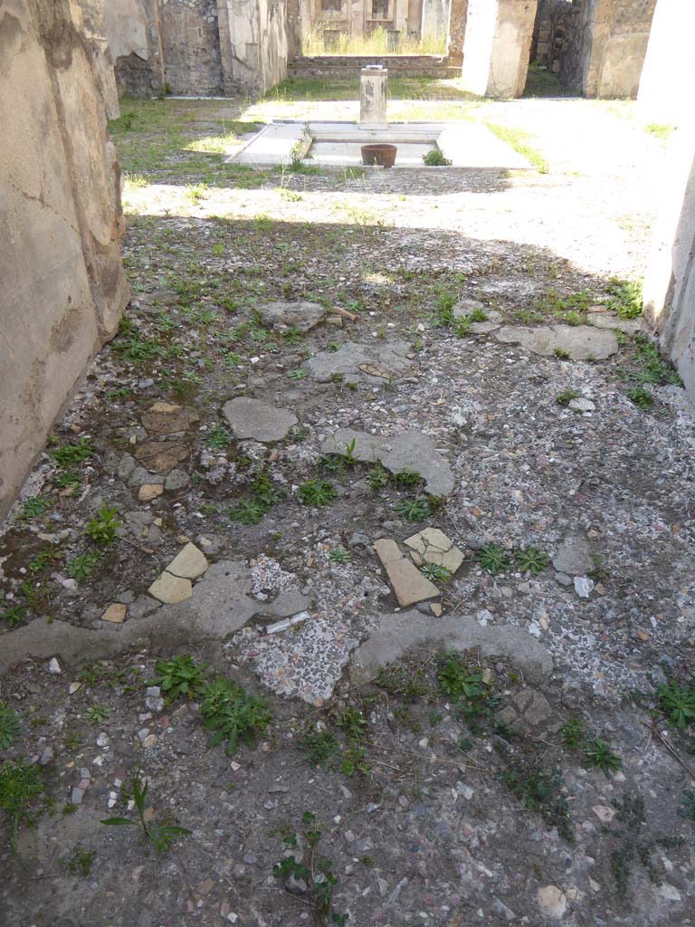 V.1.7 Pompeii. September 2018. Detail of flooring in entrance corridor.
Foto Annette Haug, ERC Grant 681269 DÉCOR.