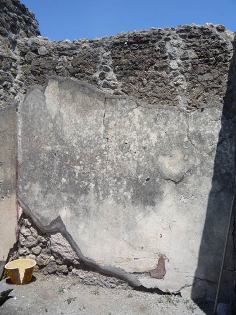 V.1.15 Pompeii. July 2008. West wall of cubiculum. Photo courtesy of Jared Benton.