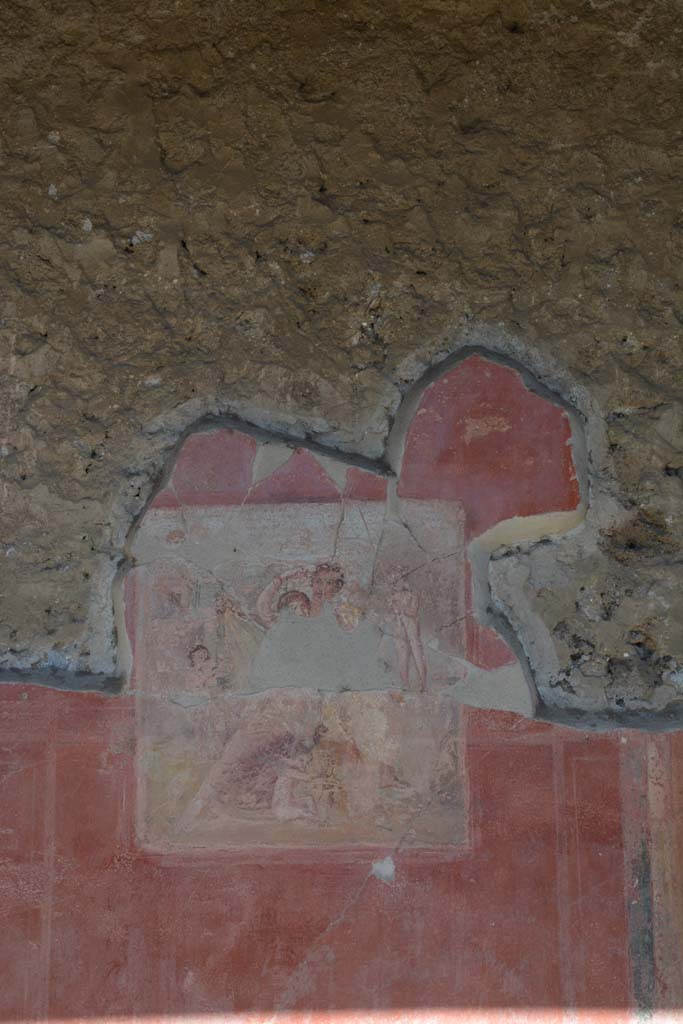 V.1.18 Pompeii. October 2019. 
Exedra “o”, central panel on north wall showing wall painting of Mars and Venus. 
Foto Annette Haug, ERC Grant 681269 DÉCOR.
