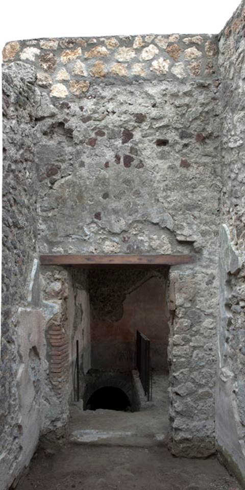 V.1.26 Pompeii. c.2003-2007.  
Room “q”, south wall. Photo by Hans Thorwid.
Photo courtesy of The Swedish Pompeii Project.