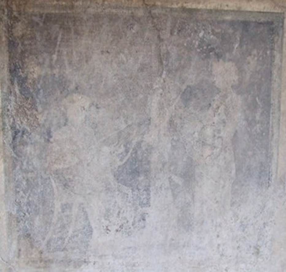 V.2.4 Pompeii. December 2007. Room 17, centre of east wall. Painting recorded by Schefold as Pindar and Corrina.
See Schefold, K., 1962, Vergessenes Pompeji. Bern: Francke. (T. 58,2).