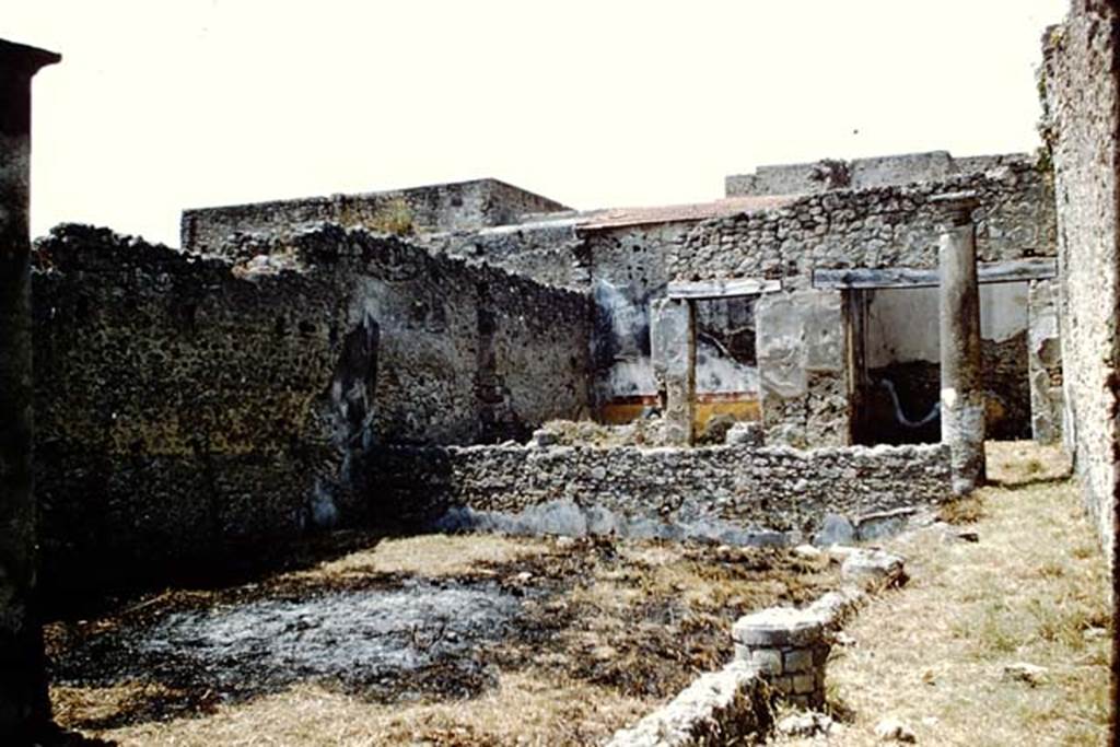 V.2.10 Pompeii. 1961. Looking north-west across peristyle.  Photo by Stanley A. Jashemski.
Source: The Wilhelmina and Stanley A. Jashemski archive in the University of Maryland Library, Special Collections (See collection page) and made available under the Creative Commons Attribution-Non Commercial License v.4. See Licence and use details.
J61f0861