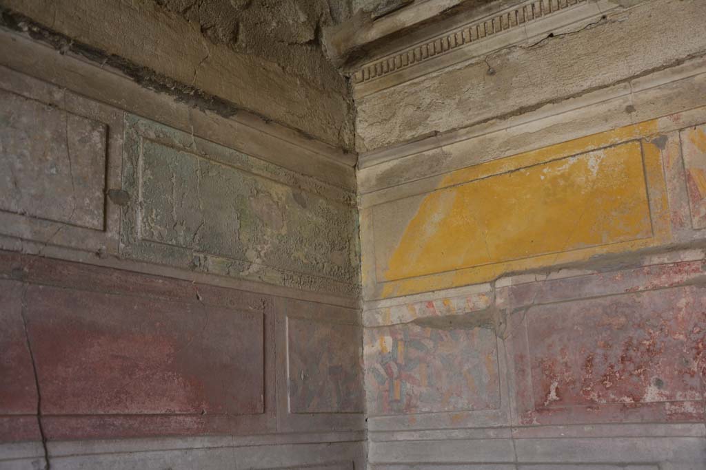V.2.h Pompeii. October 2019. Cubiculum ‘g’, detail from south-east corner. 
Foto Annette Haug, ERC Grant 681269 DÉCOR.