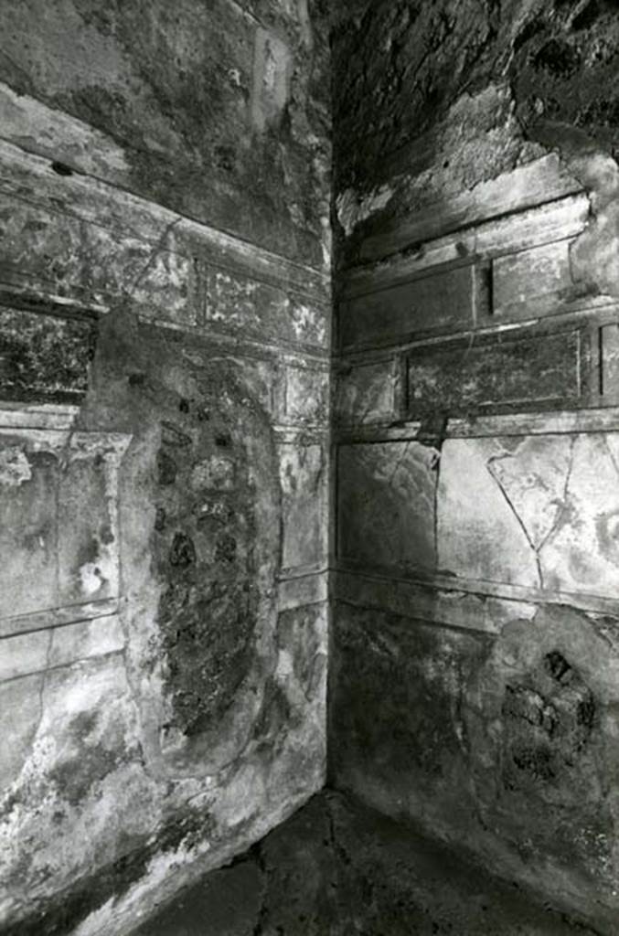 V.2.h Pompeii. 1980. Casa del Cenacolo, cubiculum g, SW corner.  Photo courtesy of Anne Laidlaw.
American Academy in Rome, Photographic Archive. Laidlaw collection _P_80_1_20.