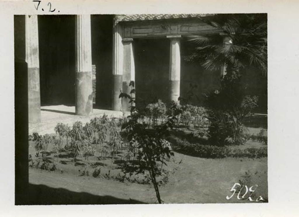 V.2.i, Pompeii. Pre-1937-39. Room 23, looking towards north-east corner.
Photo courtesy of American Academy in Rome, Photographic Archive. Warsher collection no. 502a.