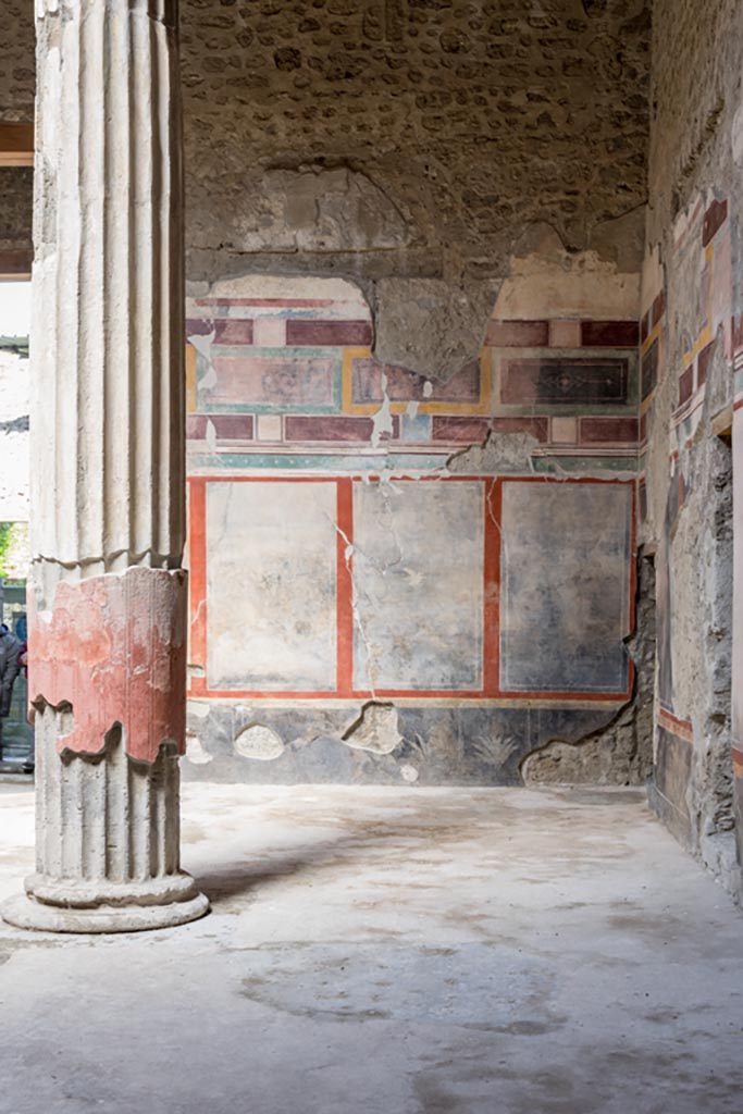 V.2.i Pompeii. March 2023. 
Room 1, looking towards north wall from east side of atrium. Photo courtesy of Johannes Eber.