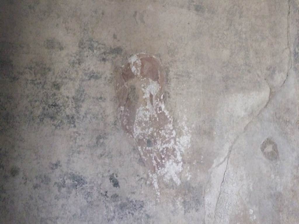V.2.i Pompeii. December 2007.  Room 17, painted female figure on wall in oecus on south-west corner of peristyle.