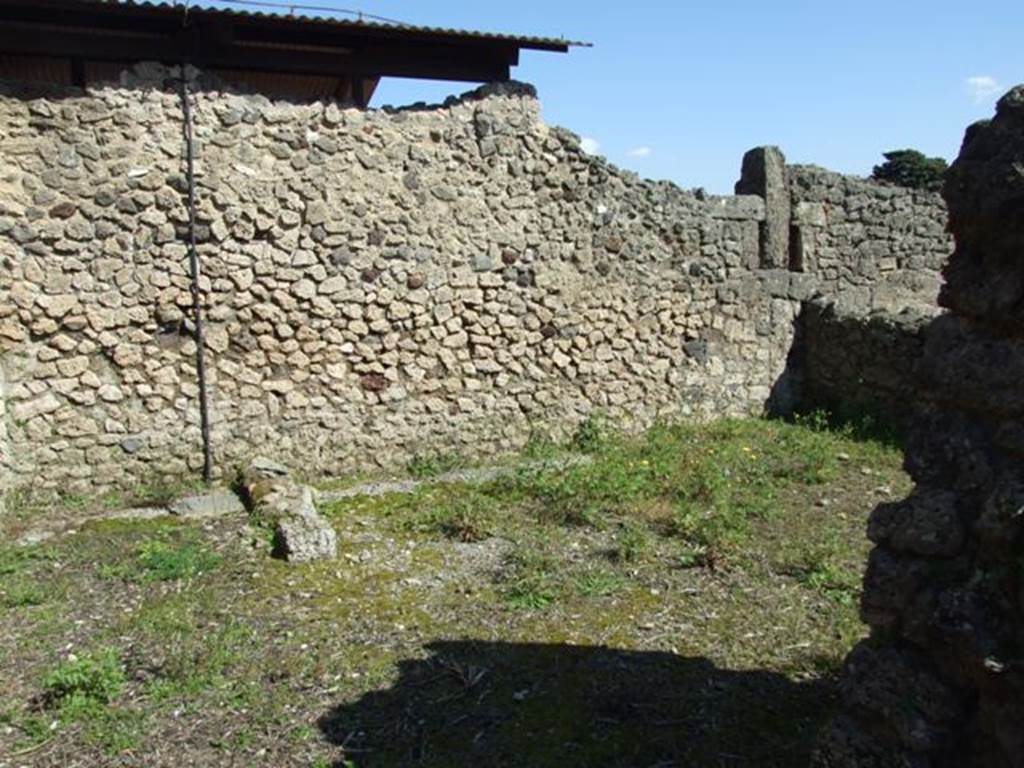 V.3.4 Pompeii. March 2009. Looking south-east across kitchen. A latrine was in the south-west corner of this room.