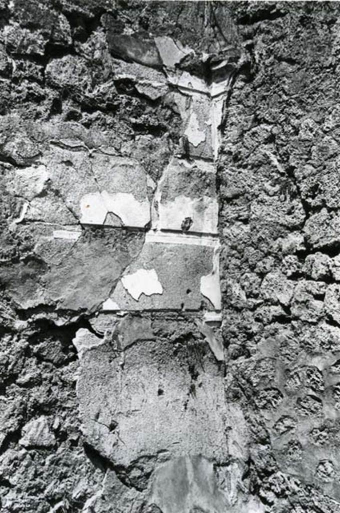 V.3.8 Pompeii. 1972. Tablinum W wall, NW corner.  Photo courtesy of Anne Laidlaw.
American Academy in Rome, Photographic Archive. Laidlaw collection _P_72_24_26.