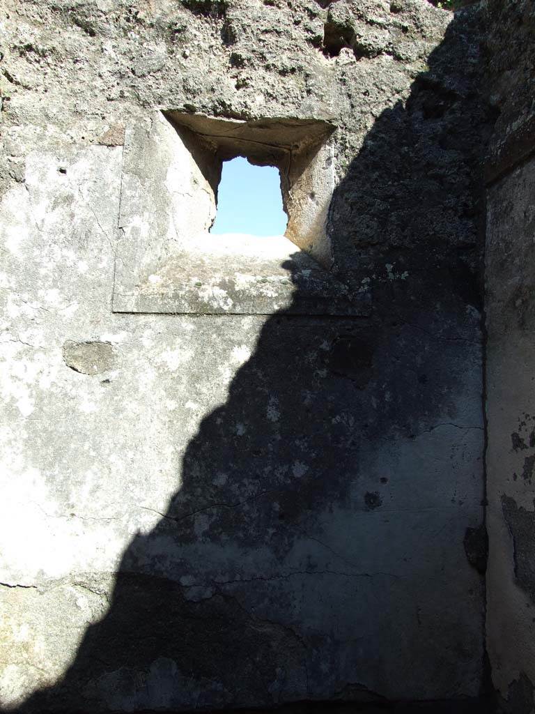 V.3.8 Pompeii. March 2009. East wall of latrine.