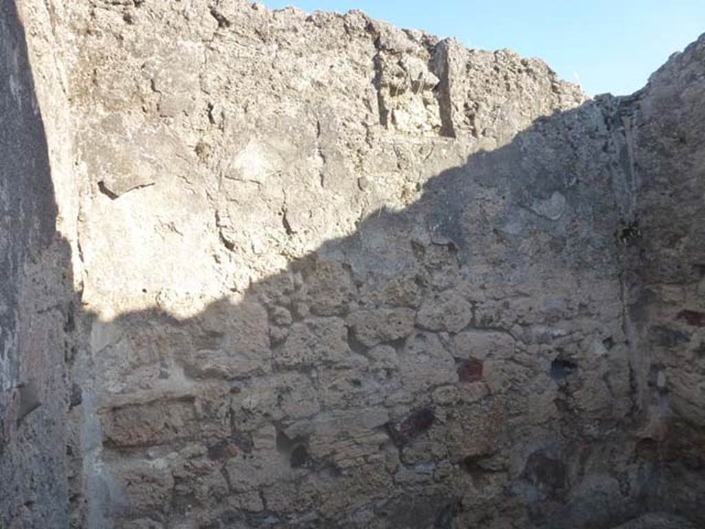 V.3.8 Pompeii. June 2012. South wall of front room on west side of entrance corridor. 
Photo courtesy of Michael Binns.