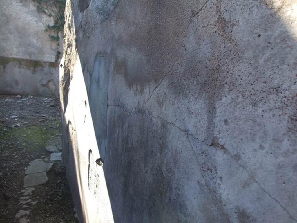 V.3.10 Pompeii. March 2009. North wall of andron or corridor.