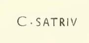 V.4.10 Pompeii. According to NdS –
“Entering the roadway that leads to the east of the insula, between doorways 9 and 10, above the rustic plaster, written in red letters, was –
C SATRIV