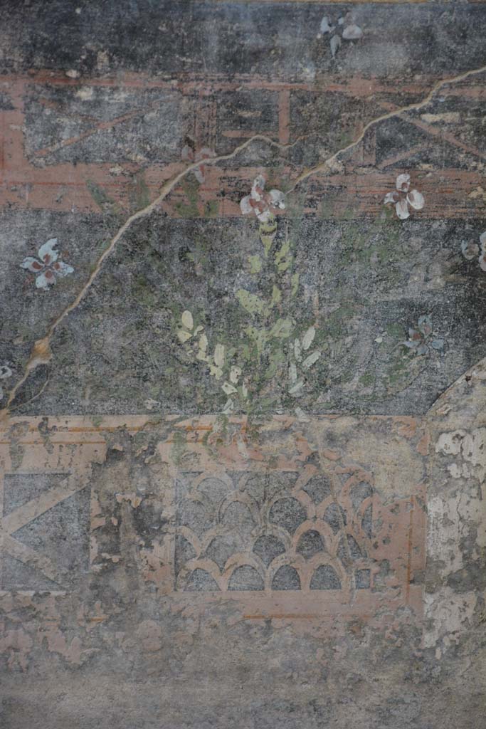 V.4.a Pompeii. March 2018. 
Room ‘h’, detail of painted plant from zoccolo of lower north wall at west end.
Foto Annette Haug, ERC Grant 681269 DÉCOR.