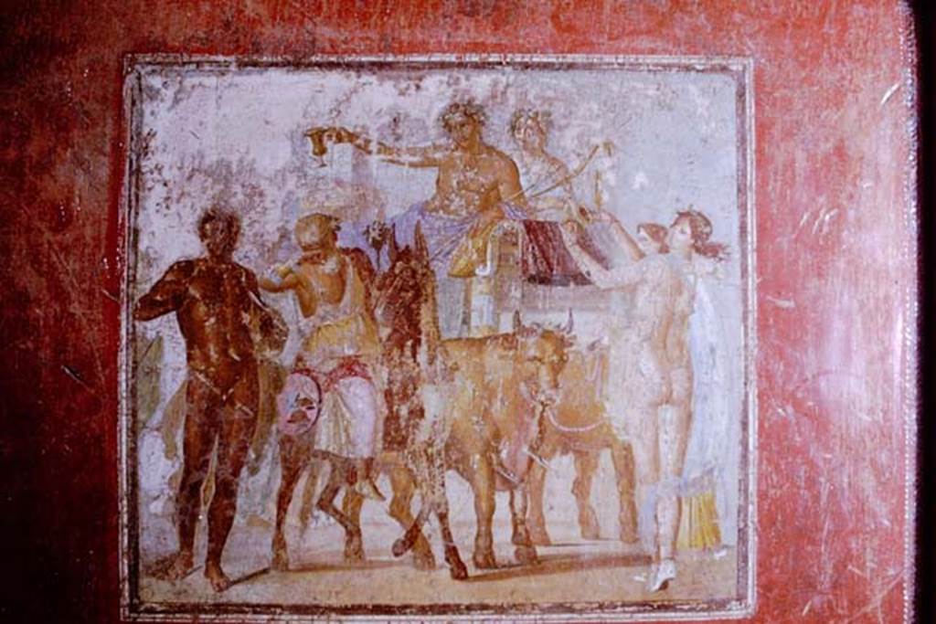 V.4.a Pompeii. 1968.  Central painting from south wall of tablinum. Photo by Stanley A. Jashemski.
Source: The Wilhelmina and Stanley A. Jashemski archive in the University of Maryland Library, Special Collections (See collection page) and made available under the Creative Commons Attribution-Non Commercial License v.4. See Licence and use details.
J68f0670