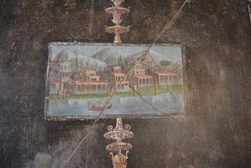 V.4.a Pompeii. March 2019. Room ‘h’, painted panel from west end of south wall of tablinum.
Foto Annette Haug, ERC Grant 681269 DÉCOR.
