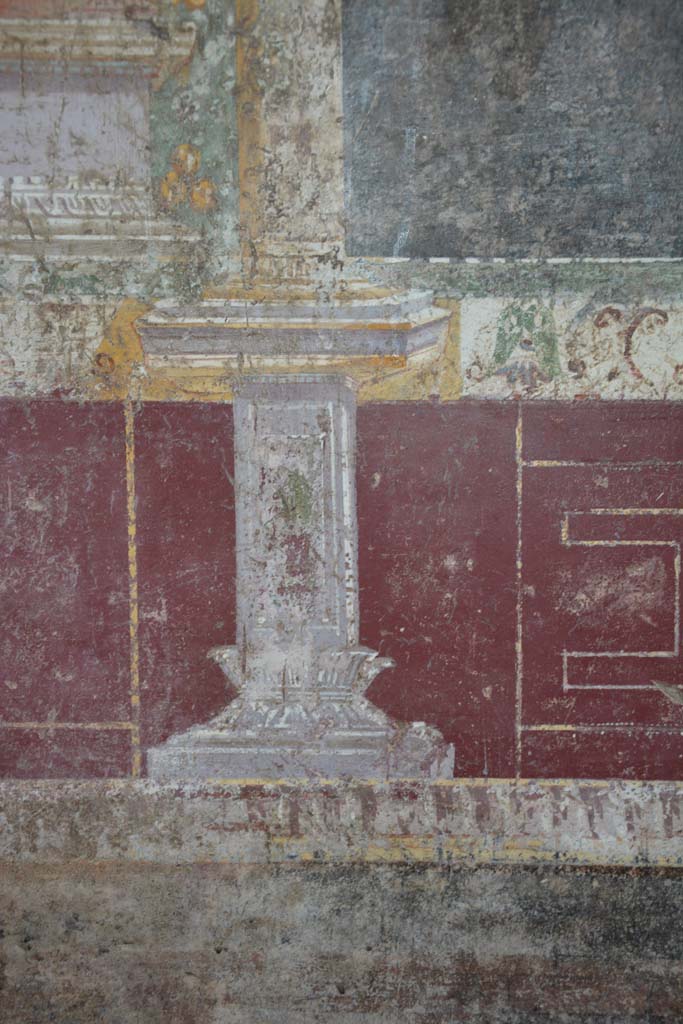 V.4.a Pompeii. March 2018. Room ‘h’, detail from predella on east side of central panel.
Foto Annette Haug, ERC Grant 681269 DÉCOR.