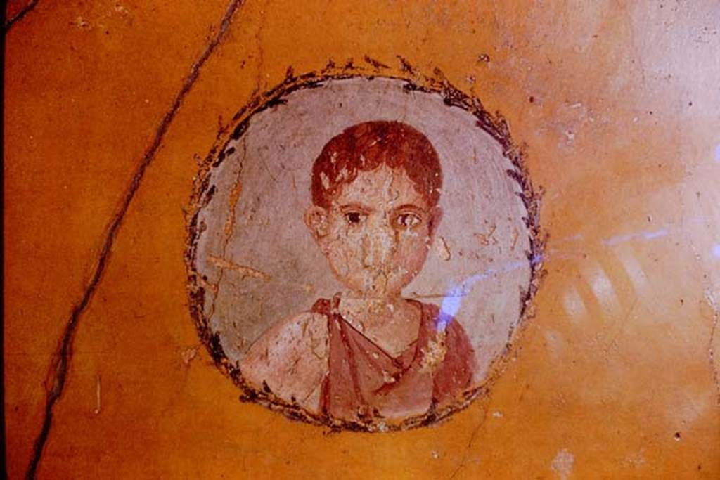 V.4.a Pompeii. 1961. Wall painting of girl from cubiculum. Photo by Stanley A. Jashemski.
Source: The Wilhelmina and Stanley A. Jashemski archive in the University of Maryland Library, Special Collections (See collection page) and made available under the Creative Commons Attribution-Non Commercial License v.4. See Licence and use details.
J61f0414
