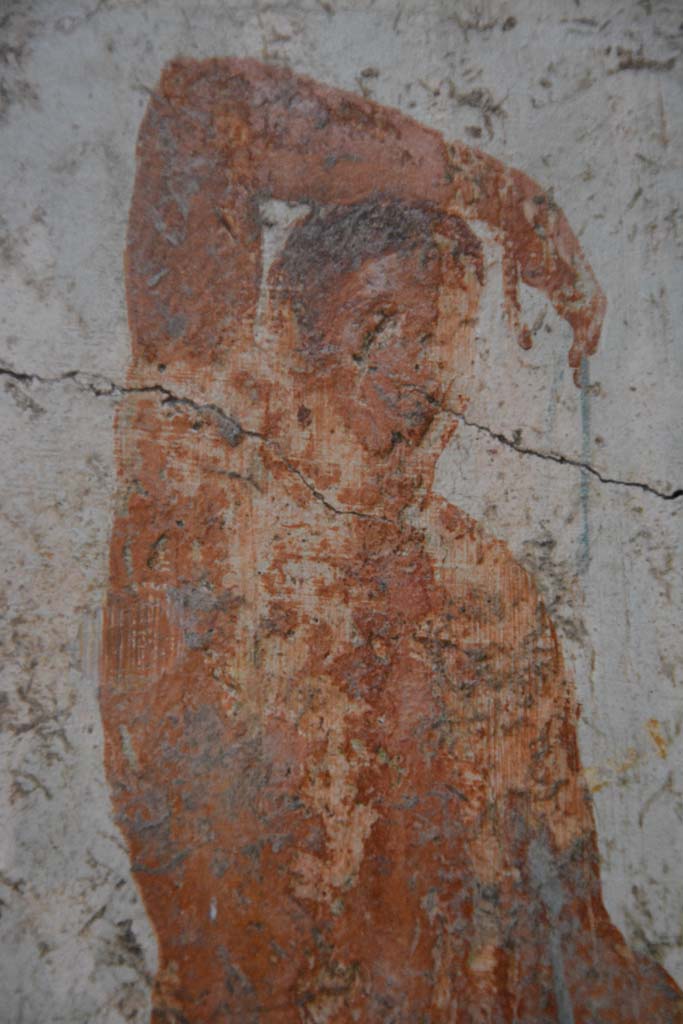V.4.a Pompeii. March 2018. Room ‘g’, detail of head and body of Theseus.
Foto Annette Haug, ERC Grant 681269 DÉCOR.