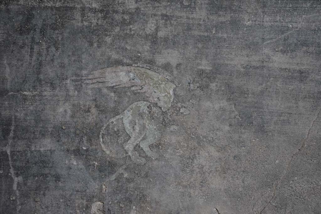 V.4.a Pompeii. March 2018. Room ‘b’, detail from centre of panel on north wall at west end in north-west corner.  
Foto Annette Haug, ERC Grant 681269 DÉCOR.