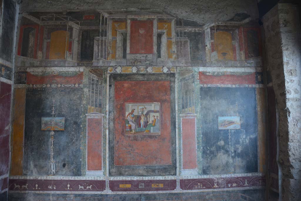 V.4.a Pompeii. March 2019. Room ‘h’, north wall of tablinum.
Foto Annette Haug, ERC Grant 681269 DÉCOR.