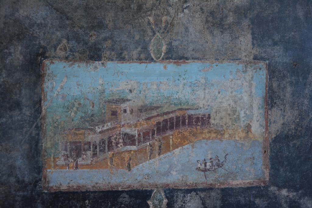 V.4.a Pompeii. March 2018. Room ‘h’, east end of north wall, detail of painted panel. 
Foto Annette Haug, ERC Grant 681269 DÉCOR