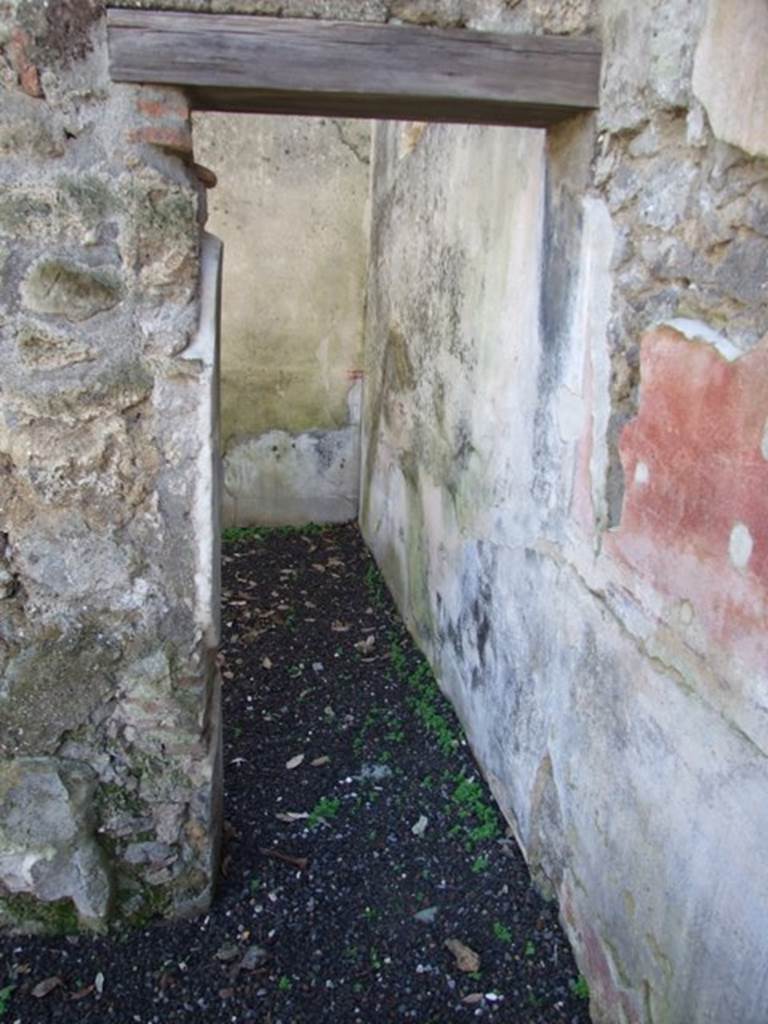 V.5.3 Pompeii.  March 2009.  Room 13.  Doorway into room 14.