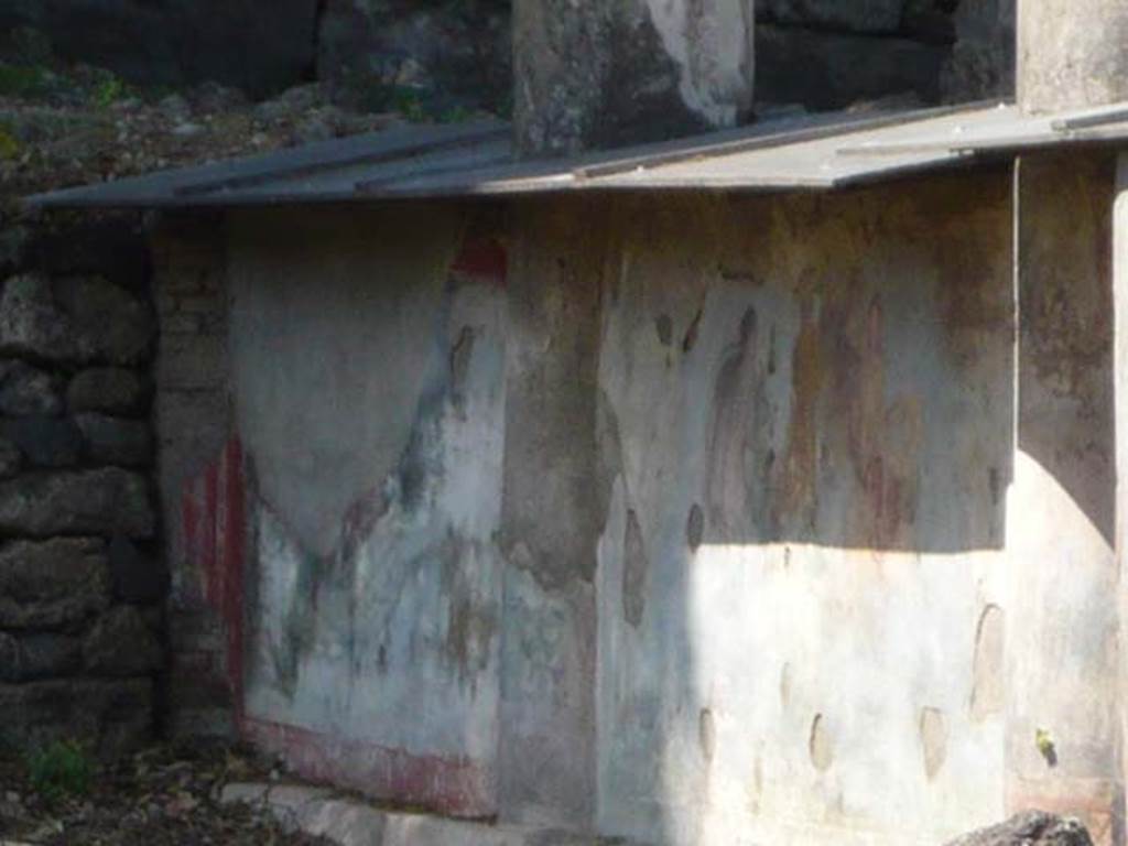 V.5.3 Pompeii. May 2012. Room 7, paintings 1 and 2 in the north-east corner of the peristyle.  Photo courtesy of Buzz Ferebee.