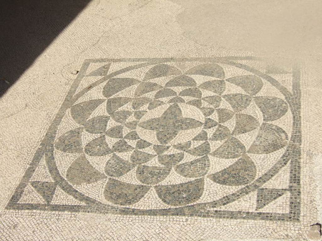 VI.1.6 Pompeii. September 2004. Centre of mosaic floor.
