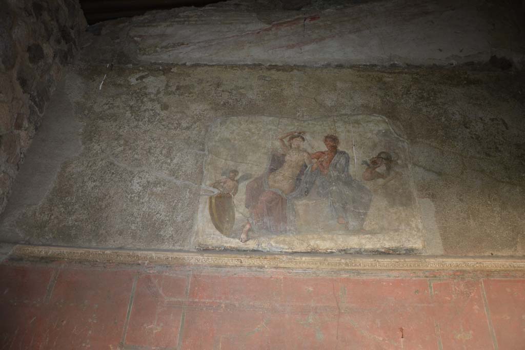 VI.2.4 Pompeii. December 2017. Upper south wall with painting of Ares and Aphrodite/Mars and Venus.
Foto Annette Haug, ERC Grant 681269 DÉCOR.