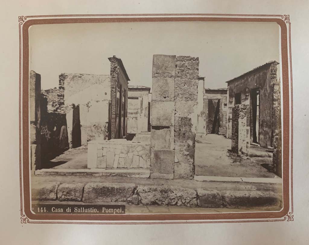 VI.2.4 Pompeii. From an album by Roberto Rive, dated 1868. 
Looking towards the bar at VI.2.5, with entrance doorway to VI.2.4, on right. Photo courtesy of Rick Bauer.