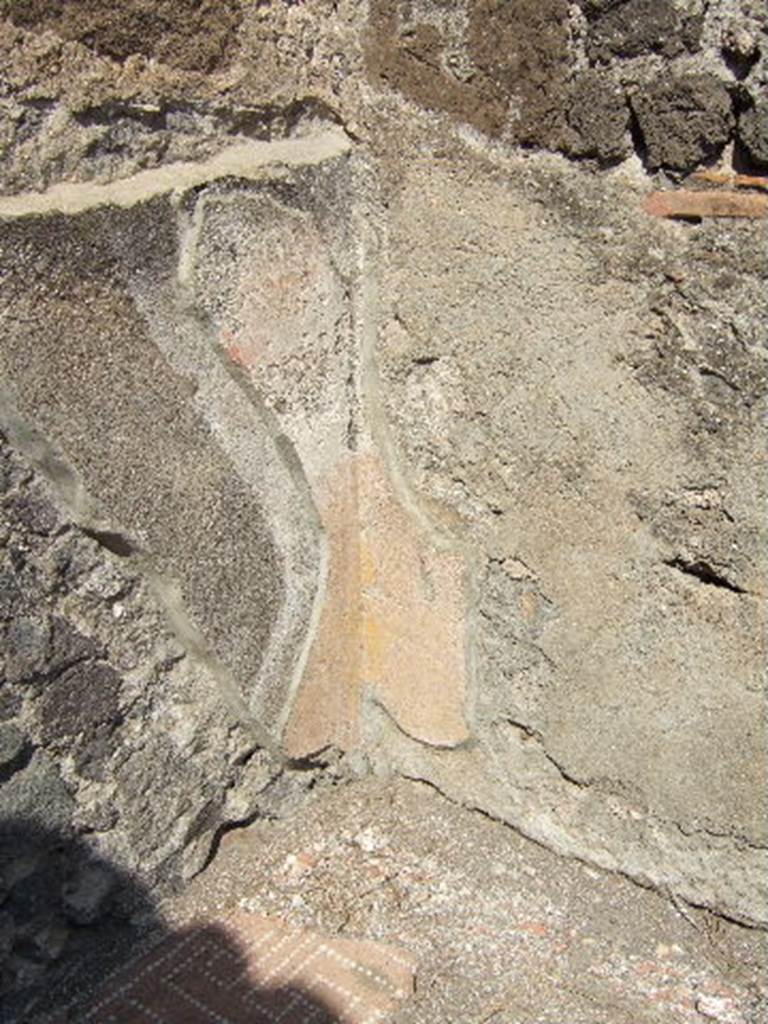 VI.2.11 Pompeii. September 2005. North-east corner of tablinum/exedra (5).