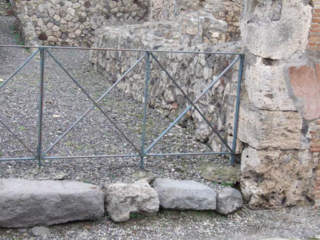 VI.3.11 Pompeii. December 2007.  Site of stairs to upper floor.