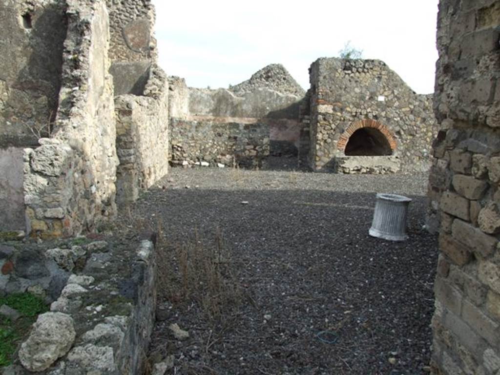 VI.5.3 Pompeii. December 2007. Looking east into room 12 from area of doorway or gate in room 9.