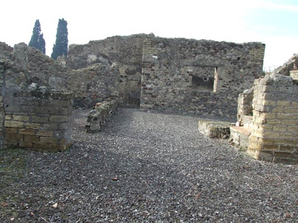 VI.5.3 Pompeii. December 2007. Room 12, looking west from entrance VI.5.22.