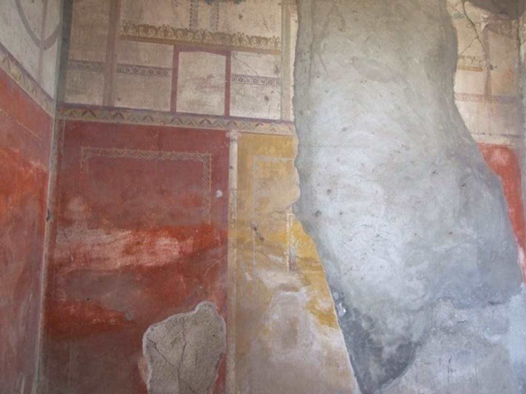 VI.5.3 Pompeii.  December 2007. Room 20 detail of painted plaster.