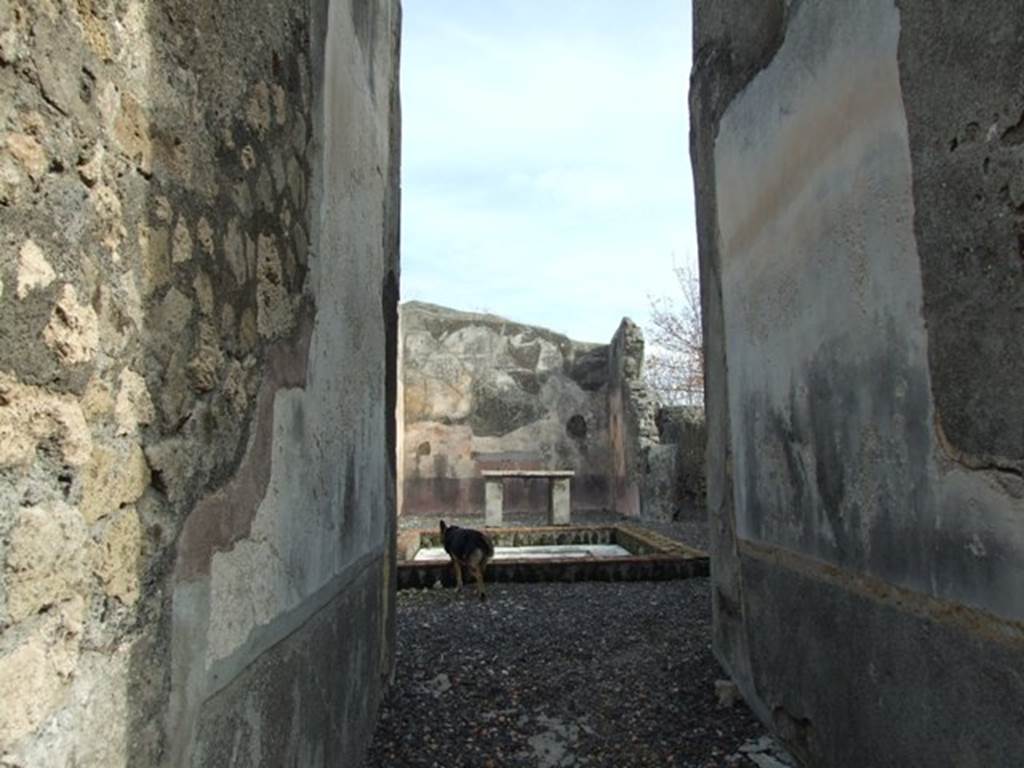 VI.5.3 Pompeii. December 2007. Looking east along entrance corridor towards atrium.