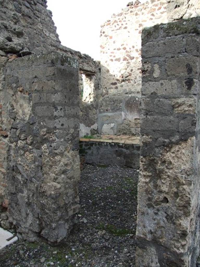 VI.5.4 Pompeii. December 2007. Doorway to room 1.